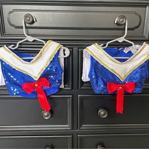 Two Sailor Costume tops by Glamour, Size MC